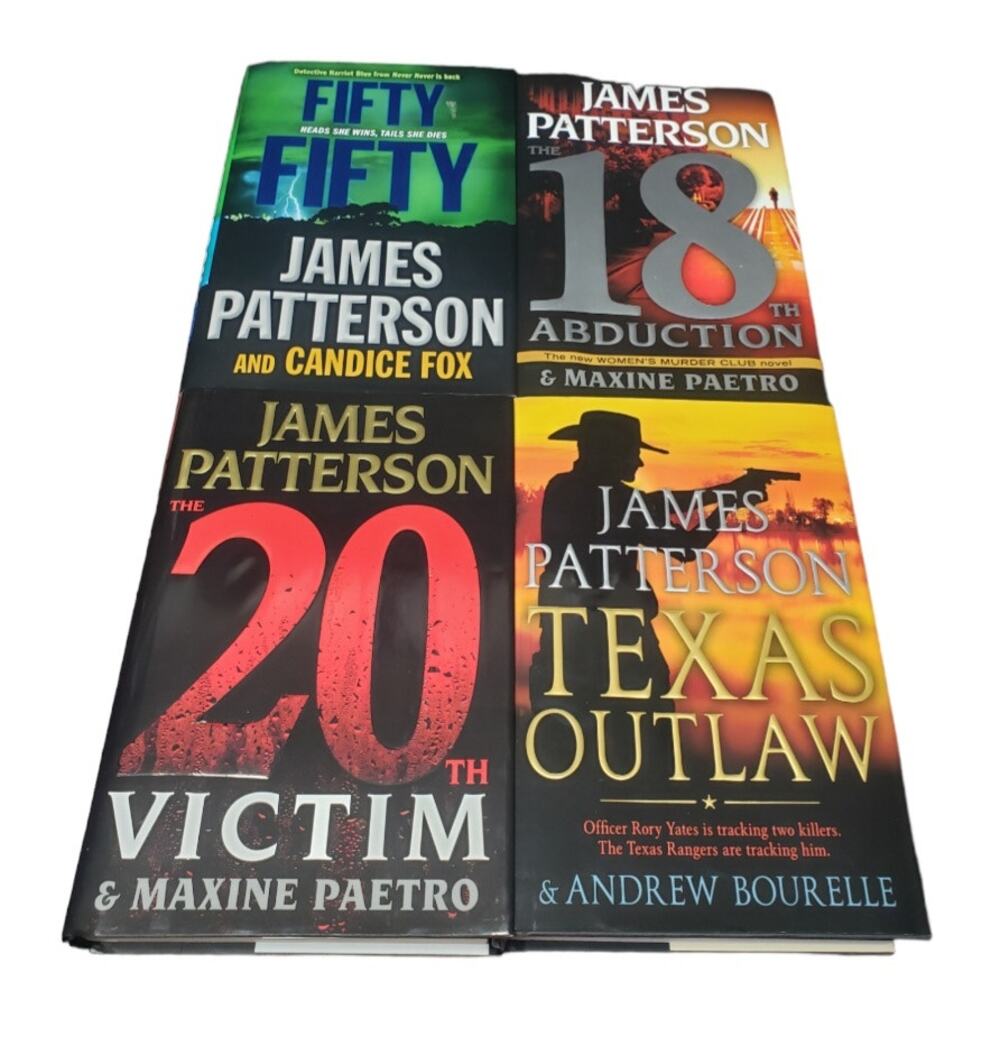 James Patterson Hardback Book Bundle 55 18th Abduction 20th Victim Texas Outlaw